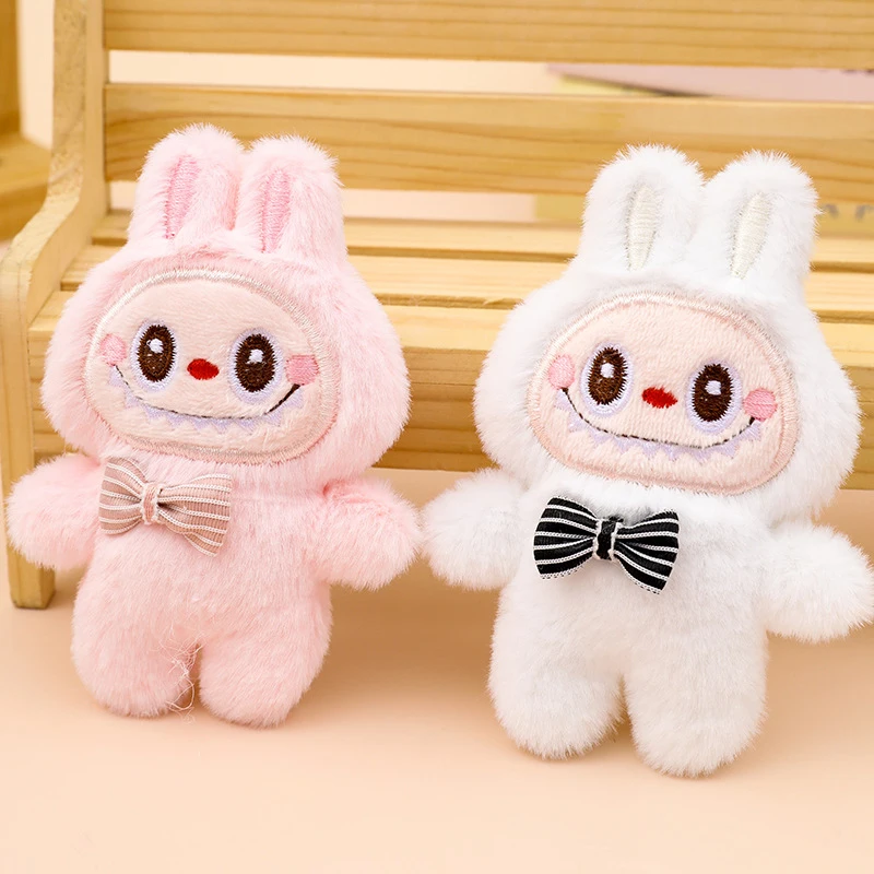 Cartoon Labubu Plush Toys Doll Keychain Kawaii Anime Pendant Keyring Cute Children Girls Birthday Gifts Backpack Hang Cartoon Labubu Plush Toys Doll Keychain Kawaii Anime Pendant Keyring Cute Children Girls Birthday Gifts Backpack Hang