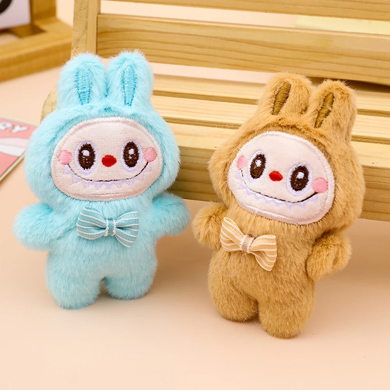 Cartoon Labubu Plush Toys Doll Keychain Kawaii Anime Pendant Keyring Cute Children Girls Birthday Gifts Backpack Hang Cartoon Labubu Plush Toys Doll Keychain Kawaii Anime Pendant Keyring Cute Children Girls Birthday Gifts Backpack Hang