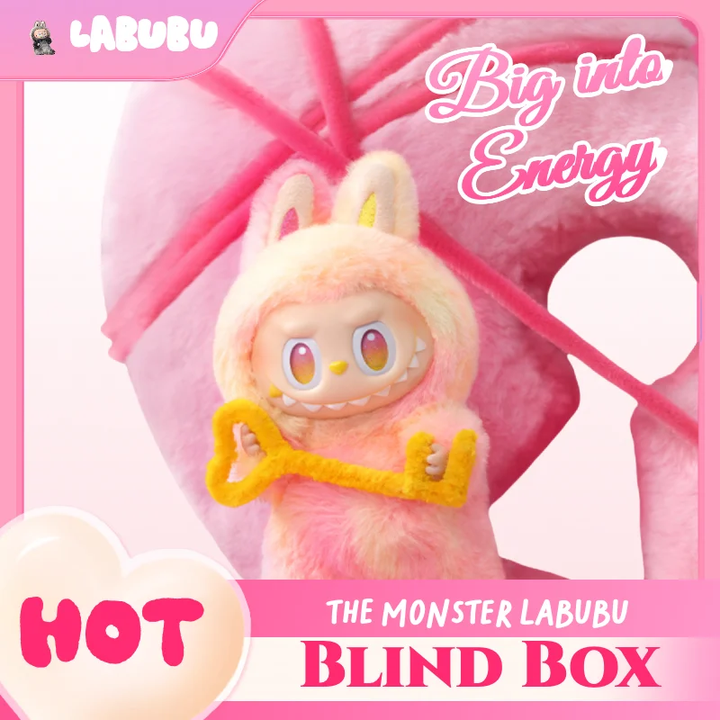 1:1 Quality Kawaii Monster For Labubu Series PVC Macaron Pendant Doll Monster Keychain Birthday Holiday Kids Gift