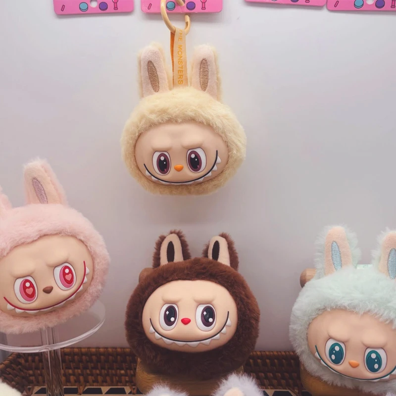 Labubu 2nd Generation Series Multi Color Cute Doll Head Plush Toy Backpack Pendant Keychain Anime Peripheral Mysterious Box Gift
