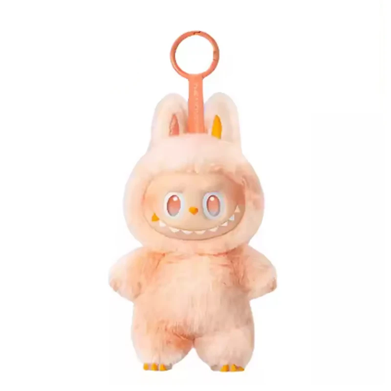 1:1 Quality Kawaii Monster For Labubu Series PVC Macaron Pendant Doll Monster Keychain Birthday Holiday Kids Gift