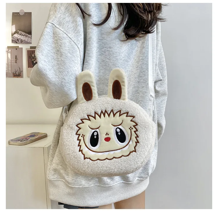 Labu Crossbody Bag Cartoon Backpack Doll Change Plush Bag Children'S Backpack Cartoon Bag Shoulder Bag Handbag Girl Gift Labu Crossbody Bag Cartoon Backpack Doll Change Plush Bag Children'S Backpack Cartoon Bag Shoulder Bag Handbag Girl Gift