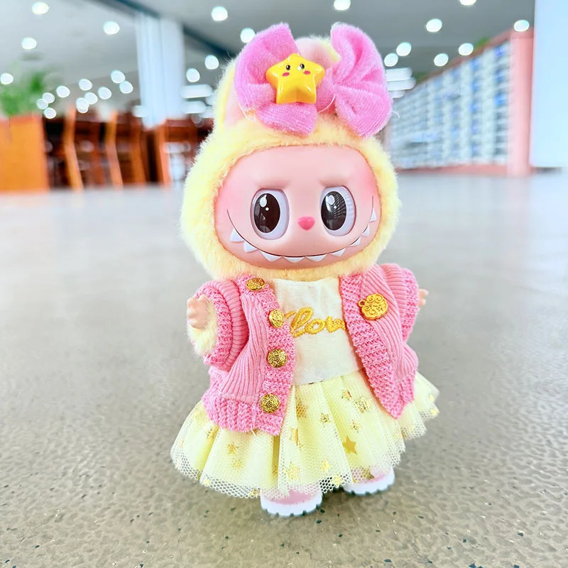 Original 17cm labubu clothes outfit Plush doll clothes Macaron Cute Clothing DIY Kid Gift Clothes Hair accessories v1v2 clothes Original 17cm labubu clothes outfit Plush doll clothes Macaron Cute Clothing DIY Kid Gift Clothes Hair accessories v1v2 clothes
