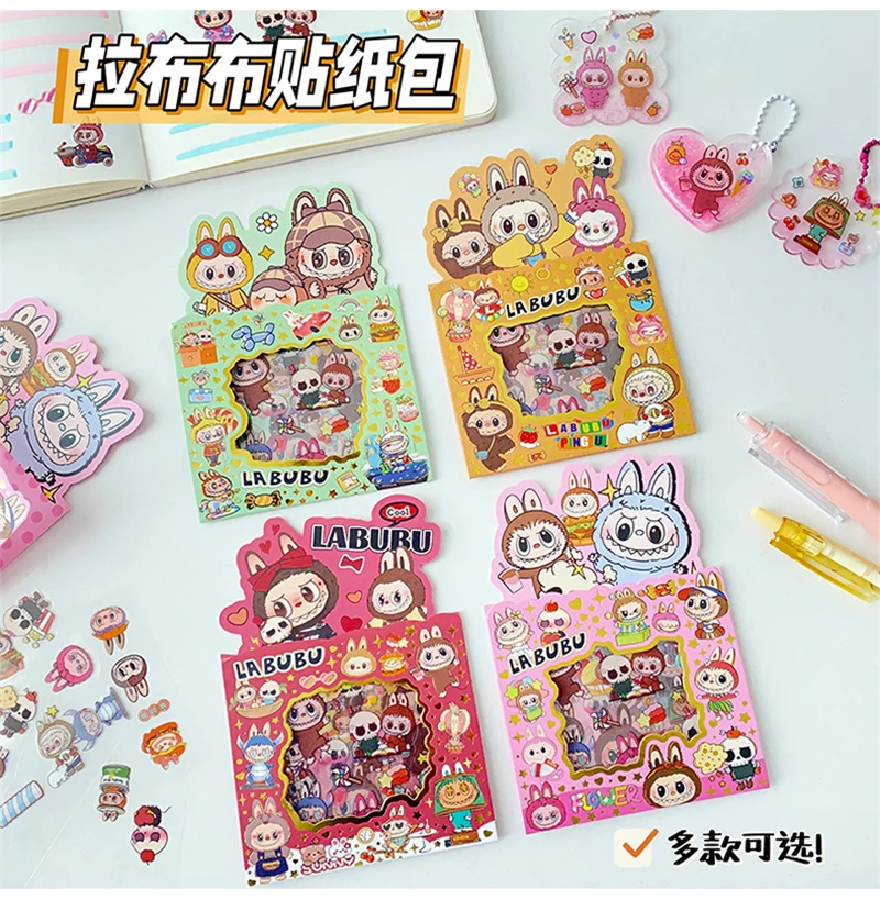 Cartoon Labubu Series Sticker 5pcs Cute Waterproof Sticker Creative Handbook Material Stickers Labubu Stickers for Children Cartoon Labubu Series Sticker 5pcs Cute Waterproof Sticker Creative Handbook Material Stickers Labubu Stickers for Children