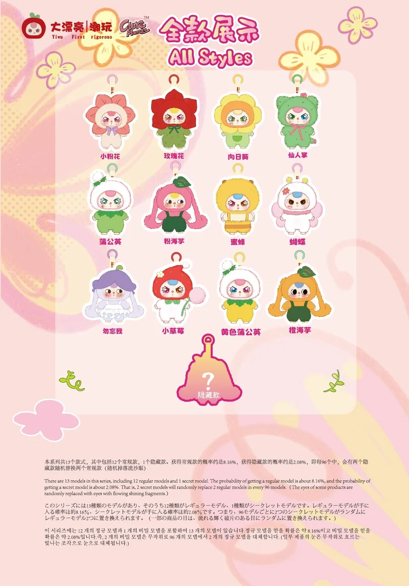 Baby Three New Blind Box Spring Where Series Plush Blind Box Super Cute Doll Bag Decoration Pendant Mysterious Box Surprise Gift Baby Three New Blind Box Spring Where Series Plush Blind Box Super Cute Doll Bag Decoration Pendant Mysterious Box Surprise Gift