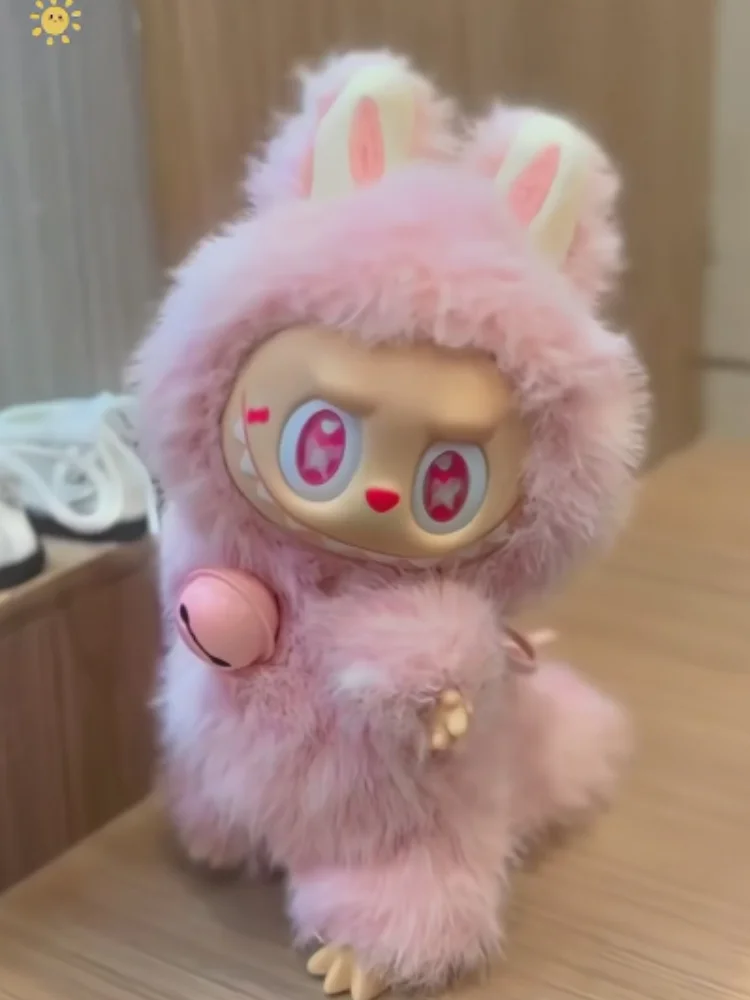 2025 Hot Selling Labubu Pink Luck Change Handmade Modification Cute Doll Replica Desktop Decoration Trendy Decor Holiday Gifts 2025 Hot Selling Labubu Pink Luck Change Handmade Modification Cute Doll Replica Desktop Decoration Trendy Decor Holiday Gifts
