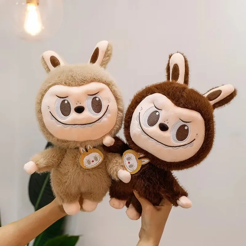 2025 Labubu Cartoon Ragdoll Plush Toys Mink Fur Cute Rabbit Ragdoll Accompany Sleep Plush Toy Pillow Children'S Christmas Gift