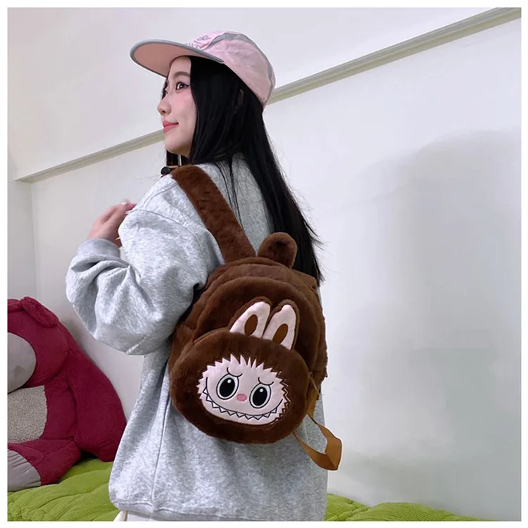 2024 Labubu Bakcpack for Girls Kids Cute Cartoon Plush Doll Bag Student Kawaii Backpack Outdoor Travel Bag 2024 Labubu Bakcpack for Girls Kids Cute Cartoon Plush Doll Bag Student Kawaii Backpack Outdoor Travel Bag