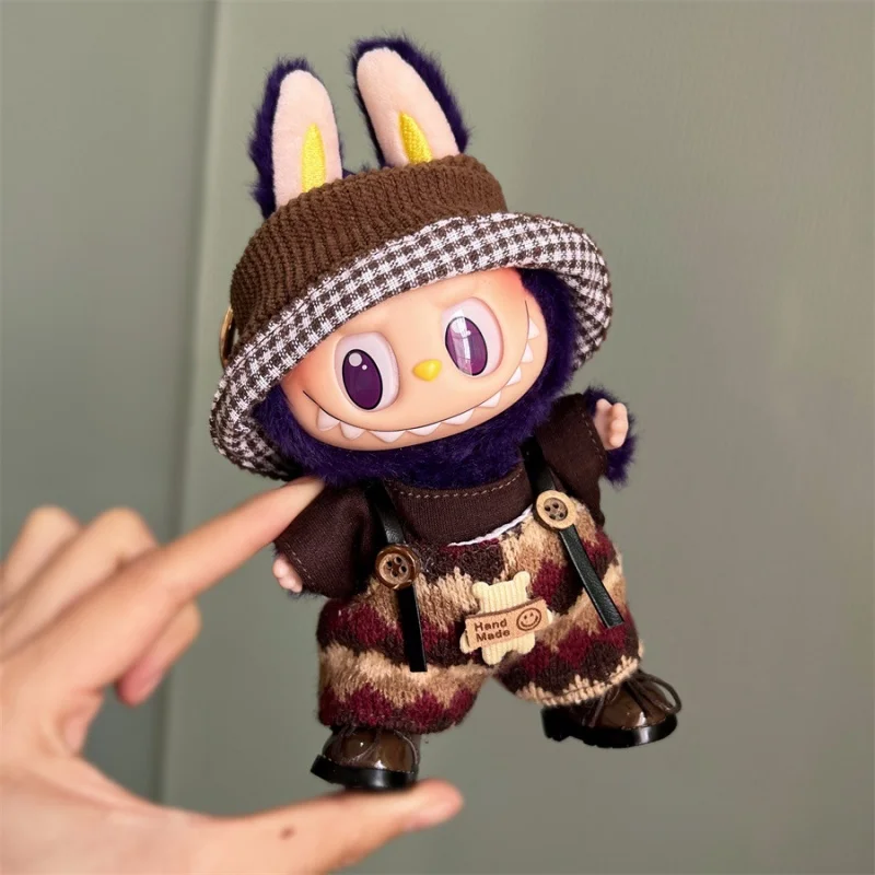 Mini Plush Doll Clothes Outfit Accessories for 17cm Labubu V1 V2 and Multiple Series - The Perfect Attire for Your Doll