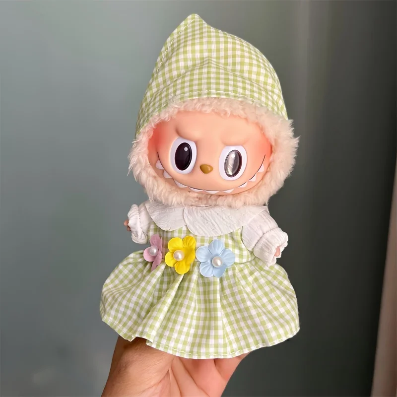 Mini Plush Doll Clothes Outfit Accessories for 17cm Labubu V1 V2 and Multiple Series - The Perfect Attire for Your Doll