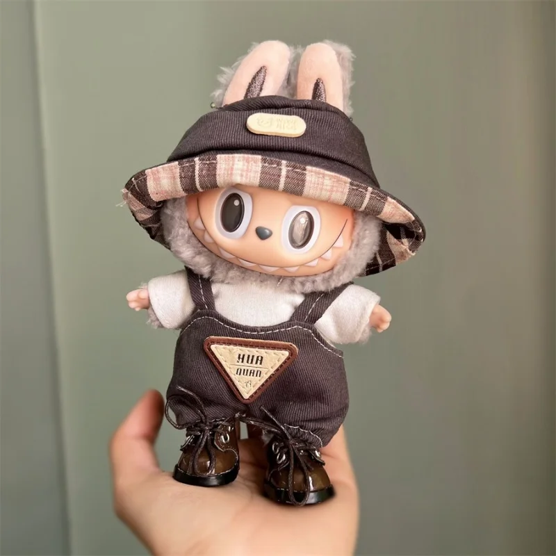 Mini Plush Doll Clothes Outfit Accessories for 17cm Labubu V1 V2 and Multiple Series - The Perfect Attire for Your Doll