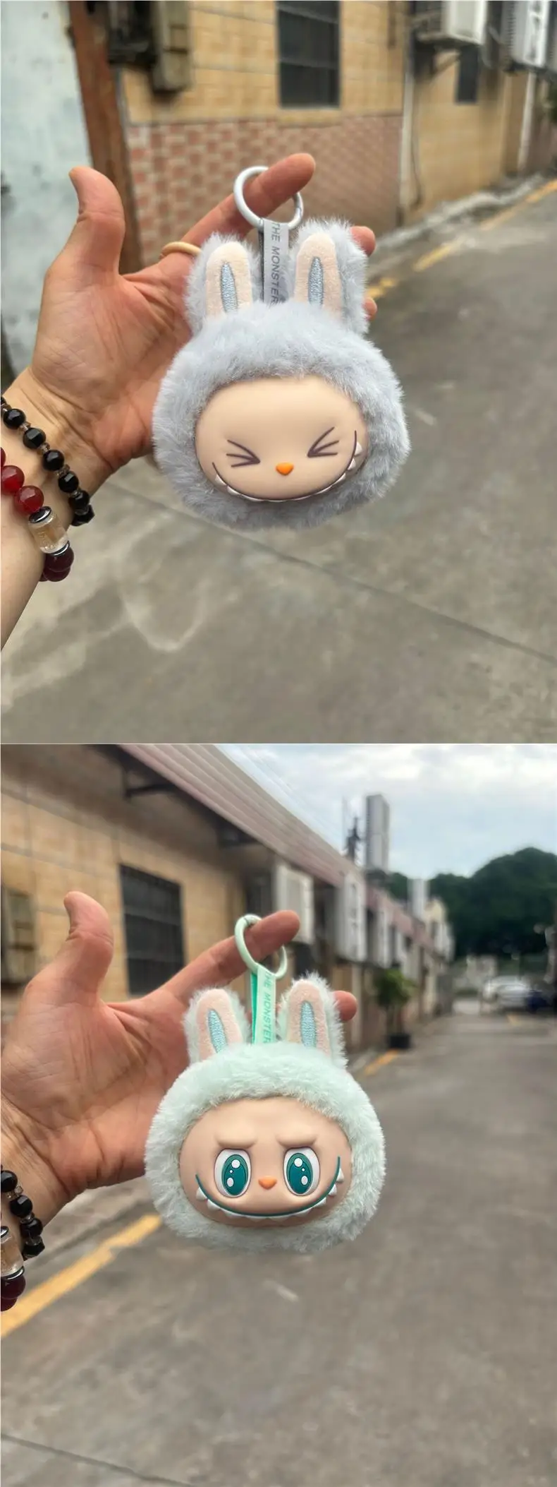 Labubu 2nd Generation Series Multi Color Cute Doll Head Plush Toy Backpack Pendant Keychain Anime Peripheral Mysterious Box Gift