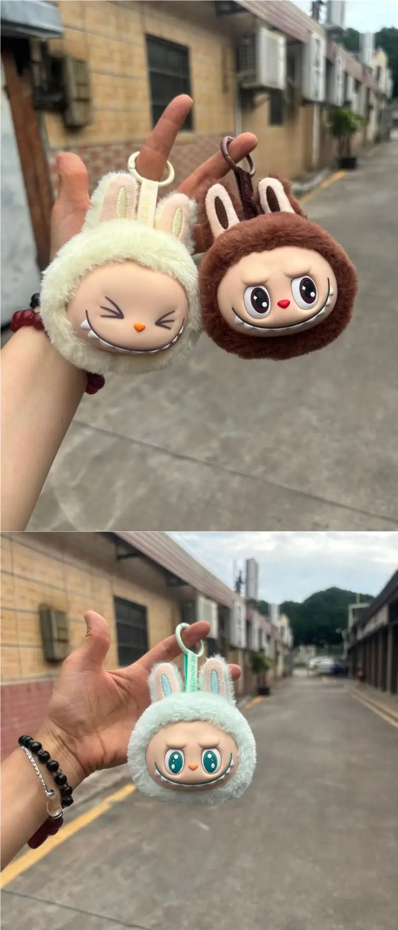 Labubu 2nd Generation Series Multi Color Cute Doll Head Plush Toy Backpack Pendant Keychain Anime Peripheral Mysterious Box Gift