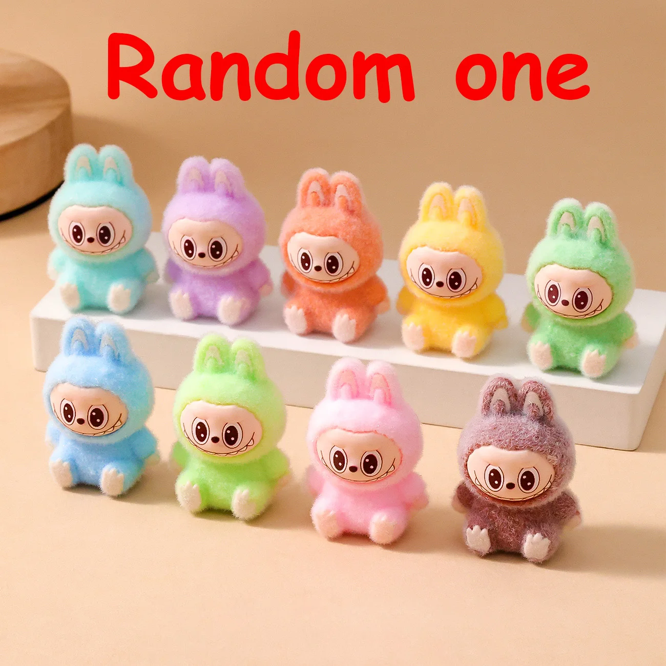1/9PCS 4cm Cartoon Labubu Series Mini Flocking Exquisite Cute Doll Gift Diy Pendant Accessories Decoration Kawaii Toys Gifts 1/9PCS 4cm Cartoon Labubu Series Mini Flocking Exquisite Cute Doll Gift Diy Pendant Accessories Decoration Kawaii Toys Gifts