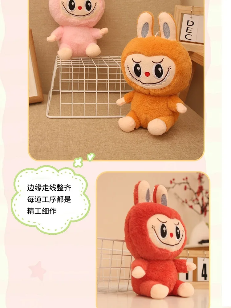 25cm Kawaii Labubu Rabbit Stuffed Plush Play Cartoon Anime Labubu Plush Doll Sleeping Pillow Giving Girlfriend Birthday Gift