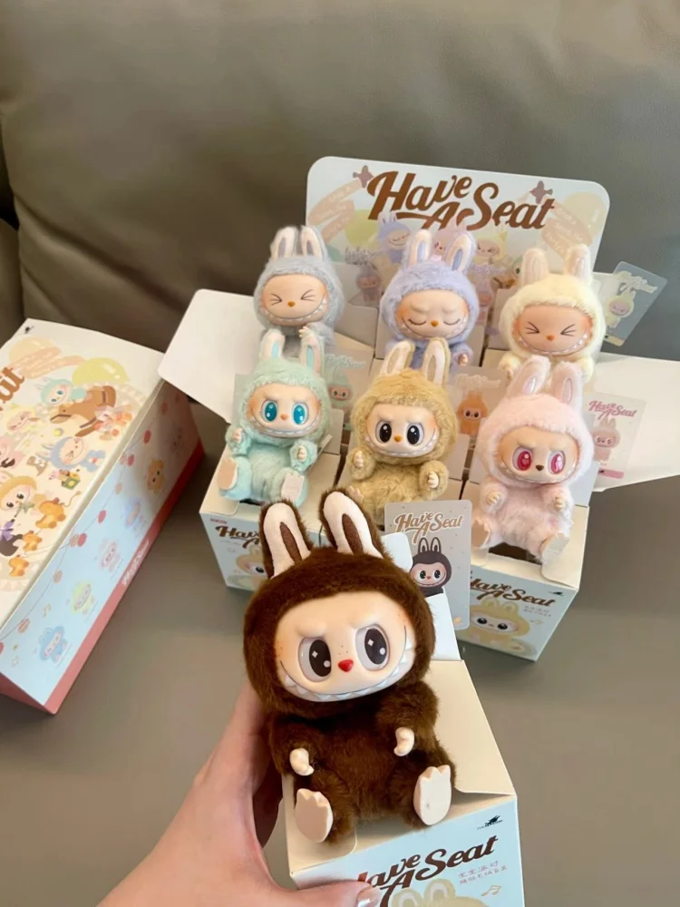 Hot The Monsters Have A Seat Series Labubu Vinyl Plush Doll Blind Box Toy Action Figure Anime Model Mystery Box Gift Collection Hot The Monsters Have A Seat Series Labubu Vinyl Plush Doll Blind Box Toy Action Figure Anime Model Mystery Box Gift Collection