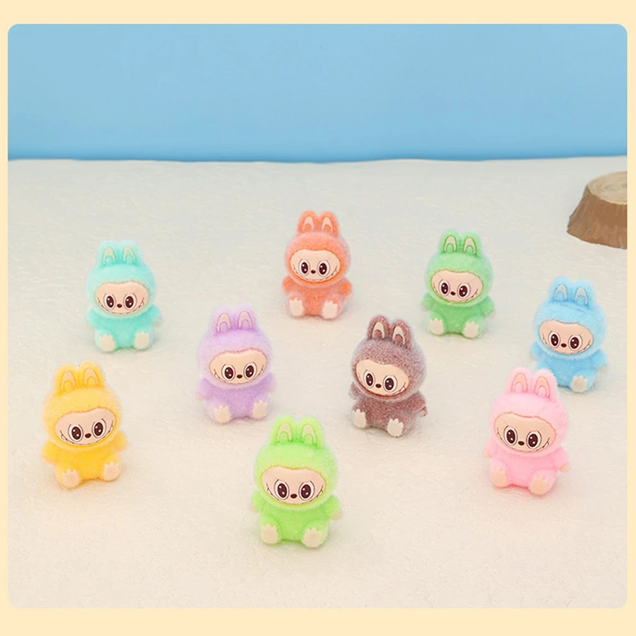 1/9PCS 4cm Cartoon Labubu Series Mini Flocking Exquisite Cute Doll Gift Diy Pendant Accessories Decoration Kawaii Toys Gifts 1/9PCS 4cm Cartoon Labubu Series Mini Flocking Exquisite Cute Doll Gift Diy Pendant Accessories Decoration Kawaii Toys Gifts
