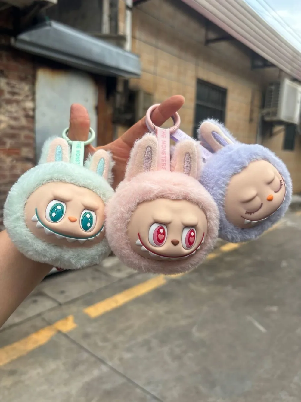 Labubu The Monsters Blind Box Toys Cardiac Macarone Mysterious Surprise Blind Bag Keychain Anime Figure Model Toy Christmas Gift