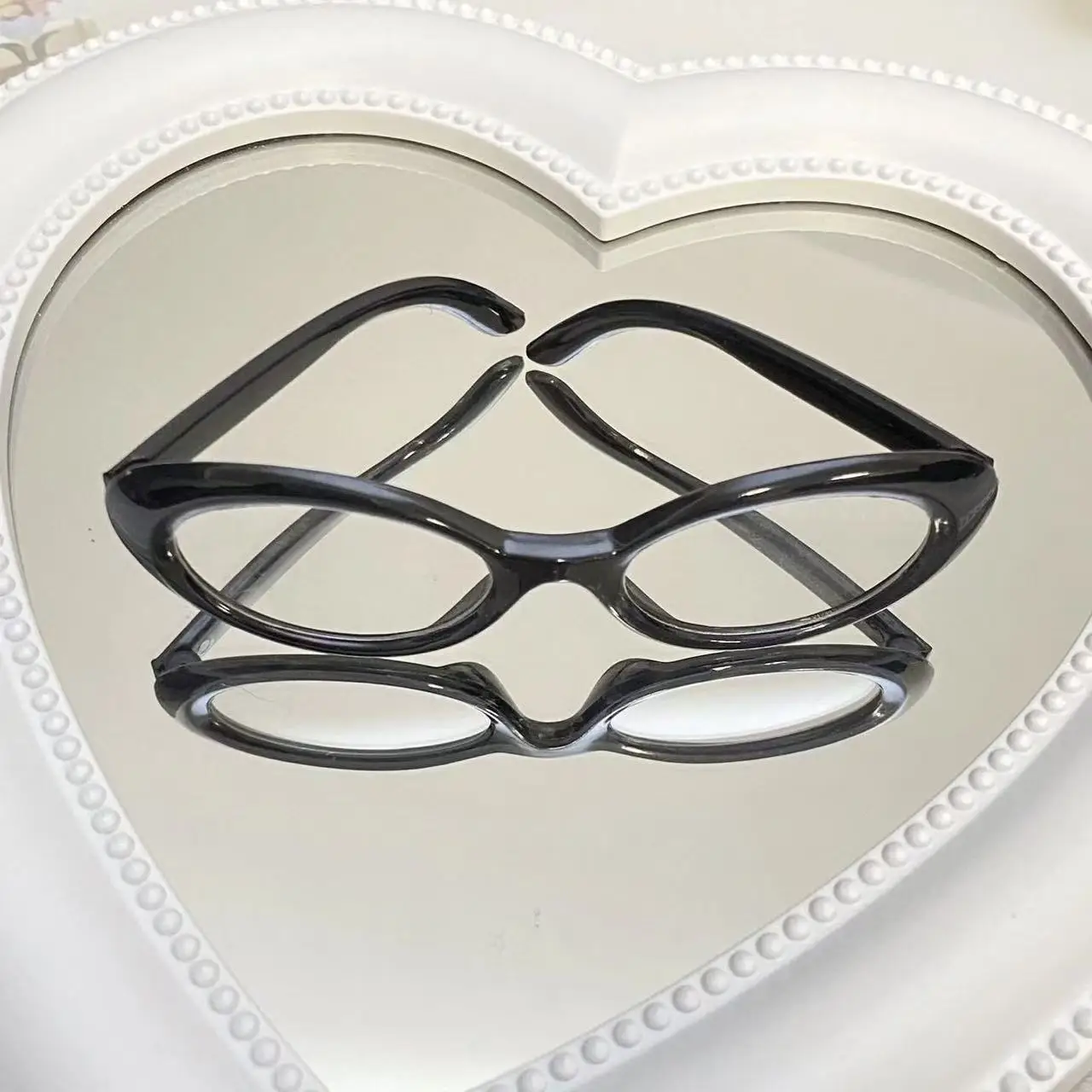6.5cm Oval Sunglasses Fashion Transparent Plastic Glasses for Labubu MSD SD Plush for Kpop Idol Doll Sunglasses Accessories