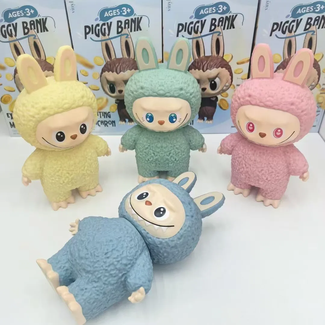 Cute Monster Labubu Piggy Bank Figurine Model Ornament For Children And Students Labubu Coin Piggy Bank Doll Decoration Kid Gift Cute Monster Labubu Piggy Bank Figurine Model Ornament For Children And Students Labubu Coin Piggy Bank Doll Decoration Kid Gift