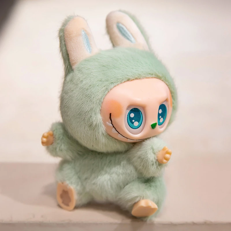 15cm Labubu Plush Toy The Monsters Heartbeat Macaron Doll Enamel Face Cute Stuffed Anime Pendant Tabletop Ornament Gift Girl