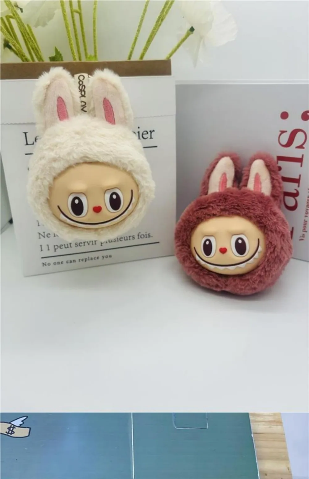 Labubu The Monsters Blind Box Toys Cardiac Macarone Mysterious Surprise Blind Bag Keychain Anime Figure Model Toy Christmas Gift