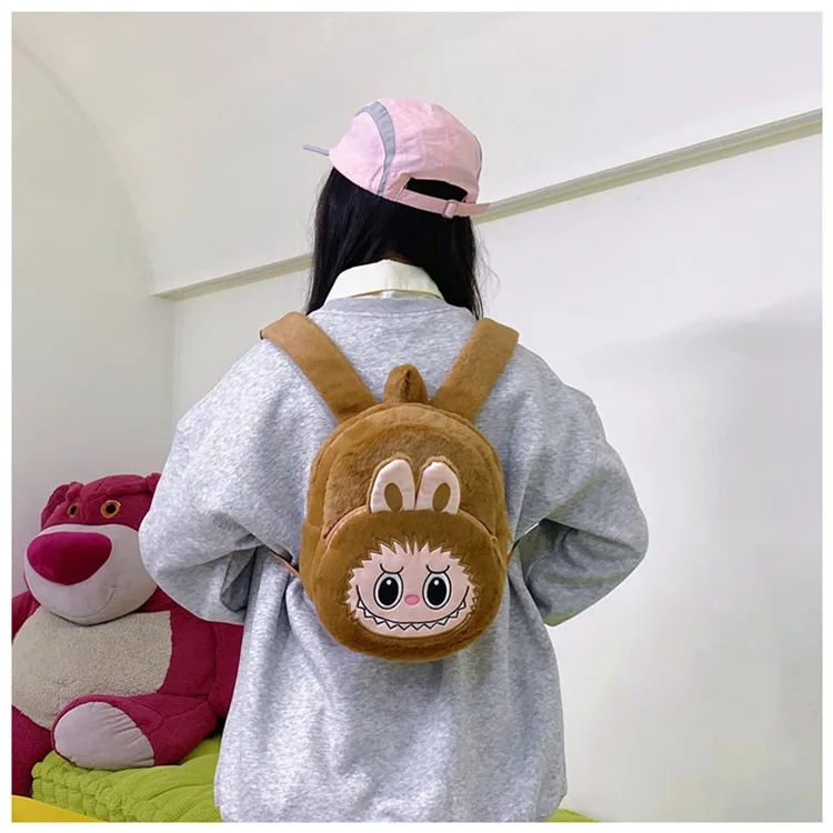 2024 Labubu Bakcpack for Girls Kids Cute Cartoon Plush Doll Bag Student Kawaii Backpack Outdoor Travel Bag 2024 Labubu Bakcpack for Girls Kids Cute Cartoon Plush Doll Bag Student Kawaii Backpack Outdoor Travel Bag