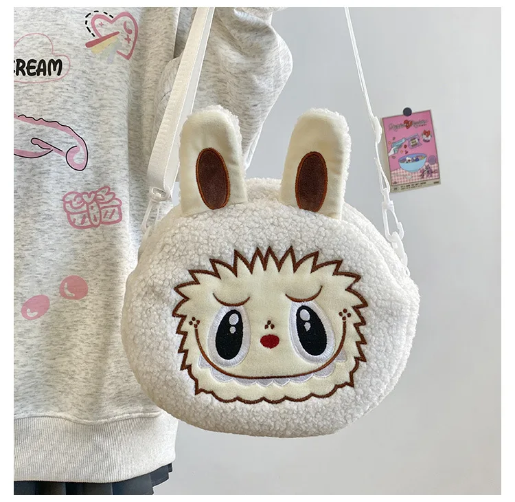 Labu Crossbody Bag Cartoon Backpack Doll Change Plush Bag Children'S Backpack Cartoon Bag Shoulder Bag Handbag Girl Gift Labu Crossbody Bag Cartoon Backpack Doll Change Plush Bag Children'S Backpack Cartoon Bag Shoulder Bag Handbag Girl Gift