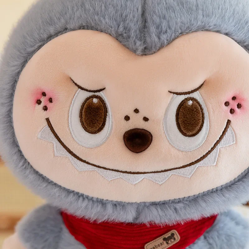 25CM Cute Rabbit Labubu Plush Toy Cute Bubble Mart Doll Stuffed Cloth Doll Children's Pillow Birthday Gift