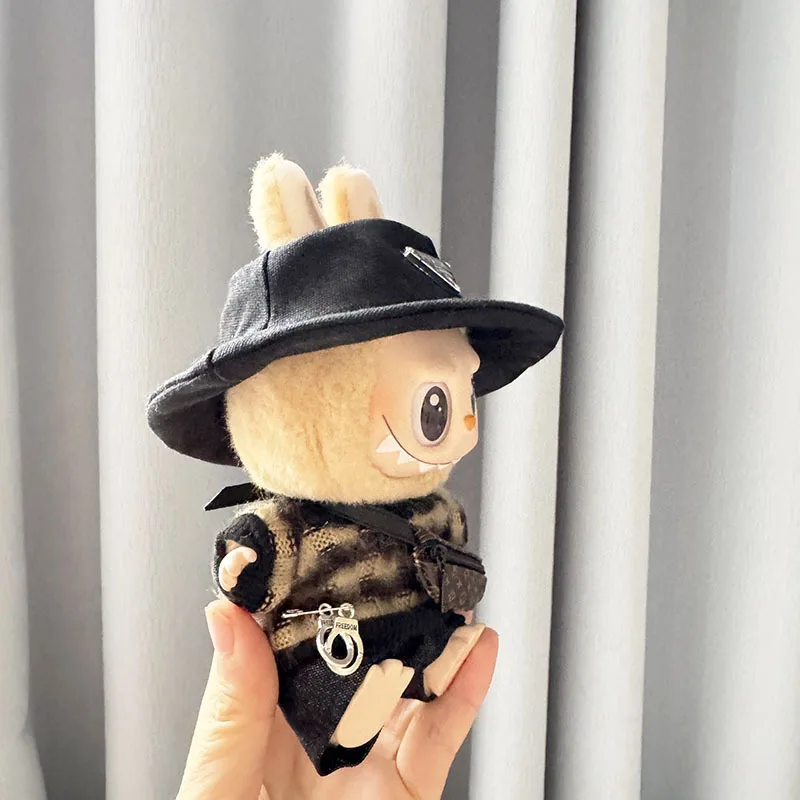 Suitable For 15-17cm Labubu Blind Box Keychain Vinyl Doll Sweater shoes hat bag Set Doll luxury clothes accessories Suitable For 15-17cm Labubu Blind Box Keychain Vinyl Doll Sweater shoes hat bag Set Doll luxury clothes accessories