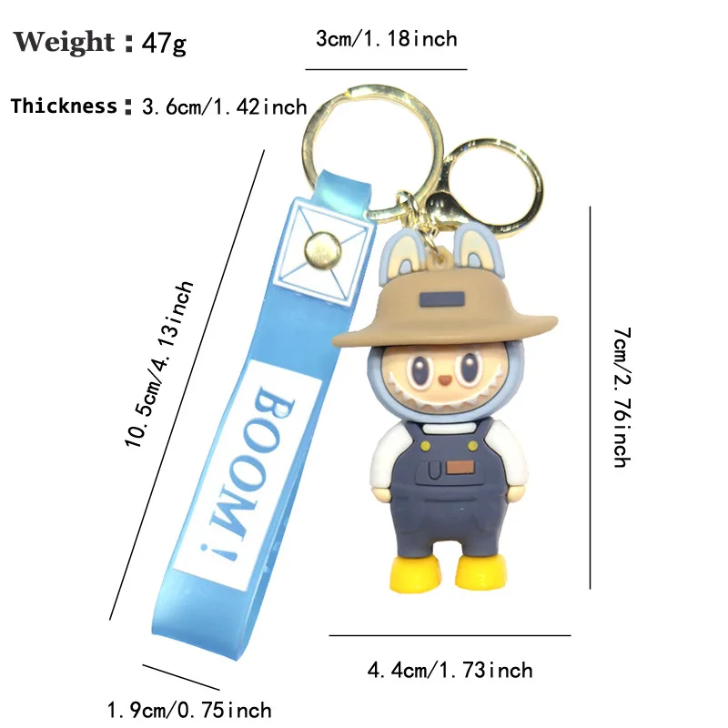 Cartoon Straw Hat Labubu Small Sheep Key Chain Pendant Cute Labubu Doll Schoolbag Car Key Pendant Accessories Gift Cartoon Straw Hat Labubu Small Sheep Key Chain Pendant Cute Labubu Doll Schoolbag Car Key Pendant Accessories Gift