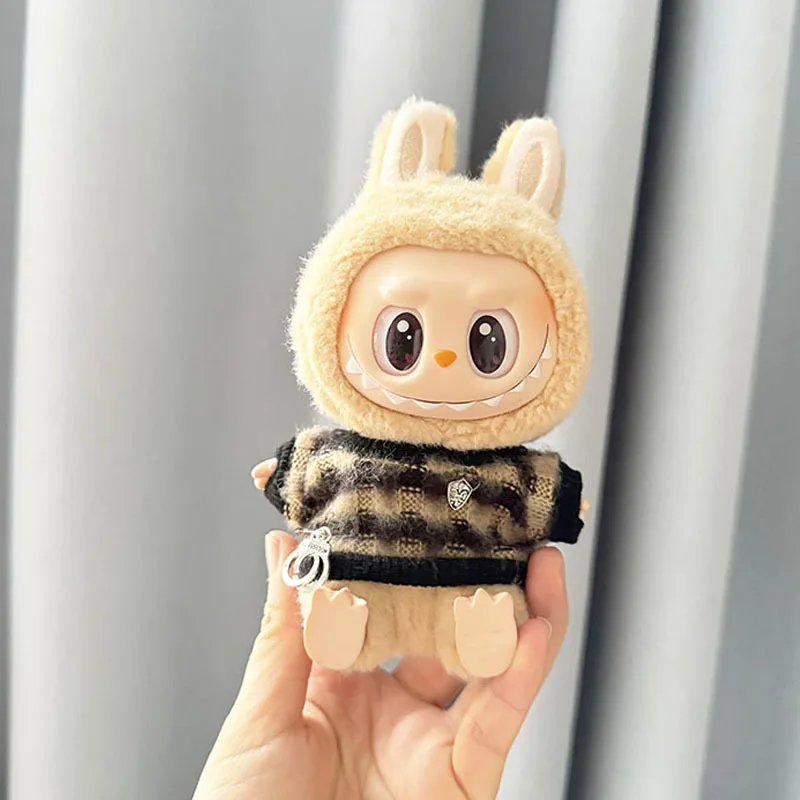 Suitable For 15-17cm Labubu Blind Box Keychain Vinyl Doll Sweater shoes hat bag Set Doll luxury clothes accessories Suitable For 15-17cm Labubu Blind Box Keychain Vinyl Doll Sweater shoes hat bag Set Doll luxury clothes accessories