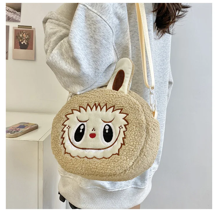 Labu Crossbody Bag Cartoon Backpack Doll Change Plush Bag Children'S Backpack Cartoon Bag Shoulder Bag Handbag Girl Gift Labu Crossbody Bag Cartoon Backpack Doll Change Plush Bag Children'S Backpack Cartoon Bag Shoulder Bag Handbag Girl Gift