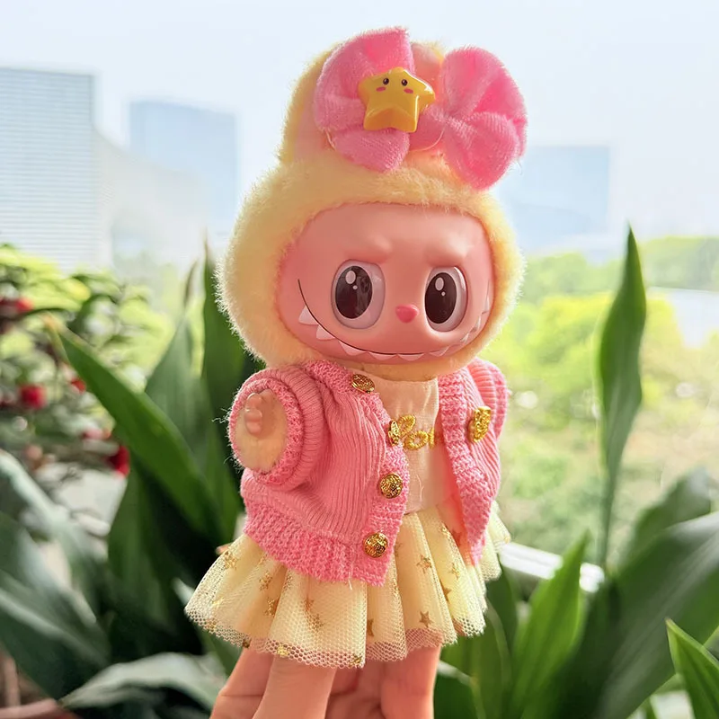 Original 17cm labubu clothes outfit Plush doll clothes Macaron Cute Clothing DIY Kid Gift Clothes Hair accessories v1v2 clothes Original 17cm labubu clothes outfit Plush doll clothes Macaron Cute Clothing DIY Kid Gift Clothes Hair accessories v1v2 clothes