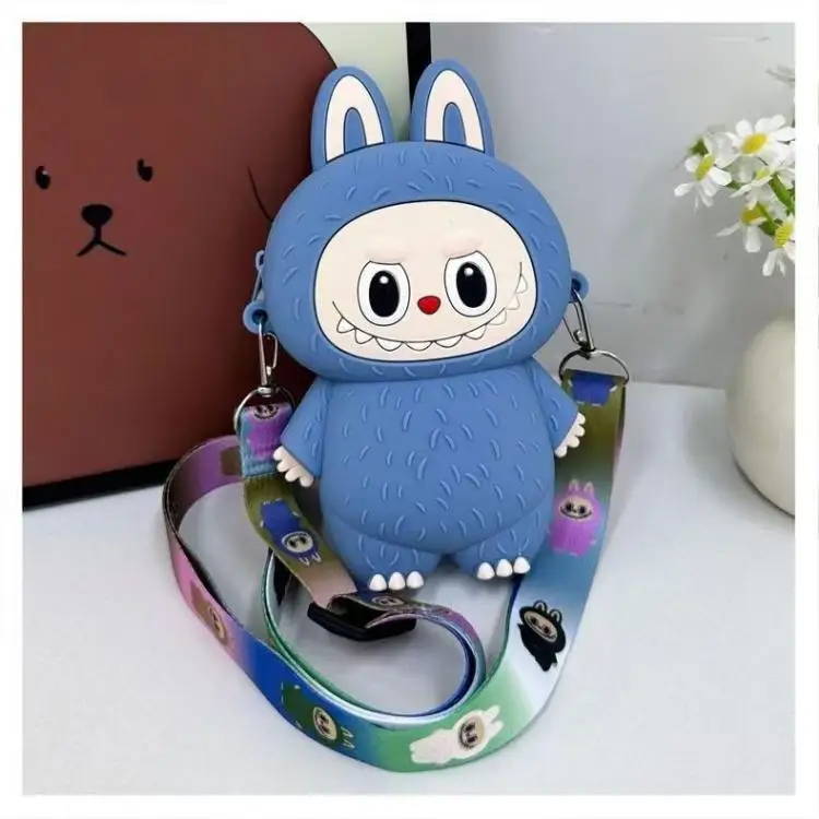 Labubu Monsters Cartoon Silicone Wallet Macaroon Mini Crossbody Bag Labubus Portable Waterproof Storage Shoulder Bag Kids Gifts Labubu Monsters Cartoon Silicone Wallet Macaroon Mini Crossbody Bag Labubus Portable Waterproof Storage Shoulder Bag Kids Gifts