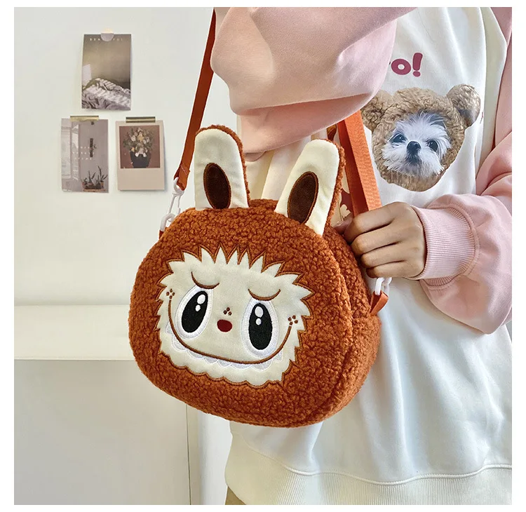 Labu Crossbody Bag Cartoon Backpack Doll Change Plush Bag Children'S Backpack Cartoon Bag Shoulder Bag Handbag Girl Gift Labu Crossbody Bag Cartoon Backpack Doll Change Plush Bag Children'S Backpack Cartoon Bag Shoulder Bag Handbag Girl Gift