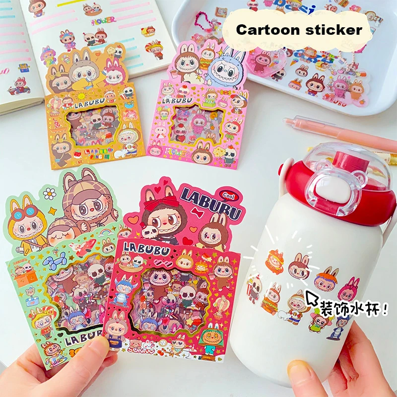 Cartoon Labubu Series Sticker 5pcs Cute Waterproof Sticker Creative Handbook Material Stickers Labubu Stickers for Children Cartoon Labubu Series Sticker 5pcs Cute Waterproof Sticker Creative Handbook Material Stickers Labubu Stickers for Children