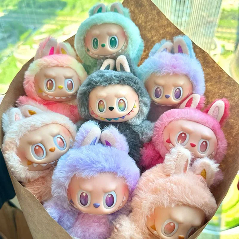 2025 The Monster Vinyl Doll Bag Pendant Blind Box Toys Macaroon Doll Cute Surprise Birthday Christmas Gift for Kids Girlfriend