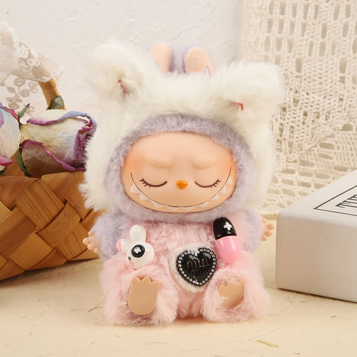 For Labubu Dolls Cute Mini Plush Doll'S Clothes Strap Pants Set Clothes Dolls DIY Accessories Gifts For Labubu Dolls Cute Mini Plush Doll'S Clothes Strap Pants Set Clothes Dolls DIY Accessories Gifts