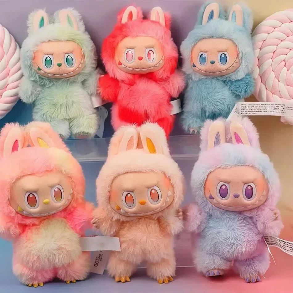 High Quality Macaron For Labubu V3 The Monsters Big Into Energy Series Blind Box Vinyl Plush Doll Pendant Gradient Color Gift