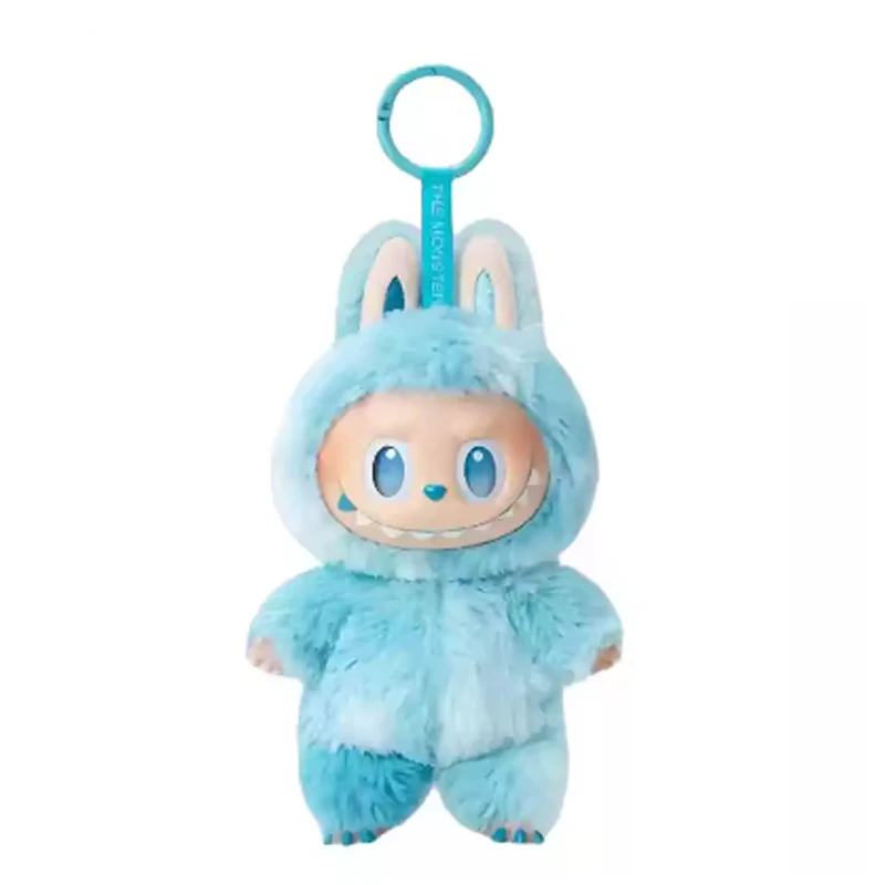 1:1 Quality Kawaii Monster For Labubu Series PVC Macaron Pendant Doll Monster Keychain Birthday Holiday Kids Gift