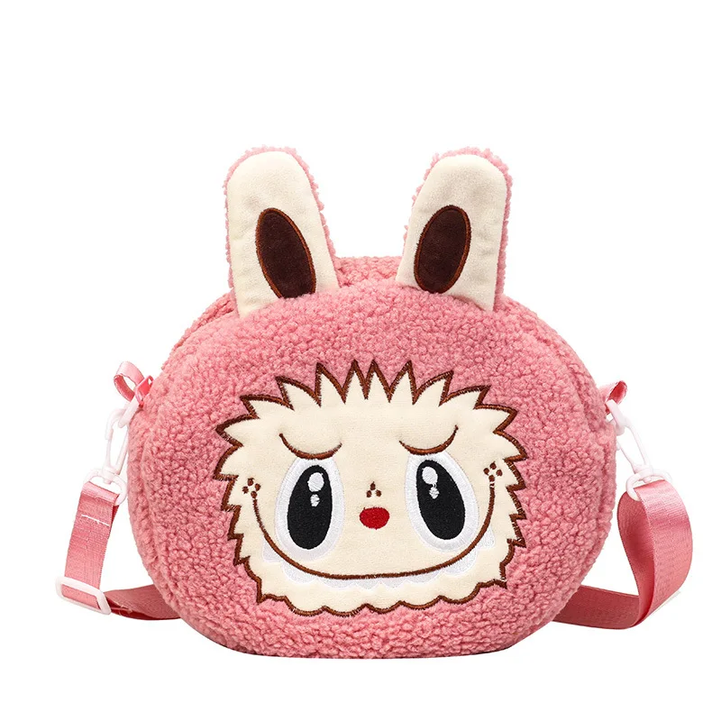 Labu Crossbody Bag Cartoon Backpack Doll Change Plush Bag Children'S Backpack Cartoon Bag Shoulder Bag Handbag Girl Gift Labu Crossbody Bag Cartoon Backpack Doll Change Plush Bag Children'S Backpack Cartoon Bag Shoulder Bag Handbag Girl Gift