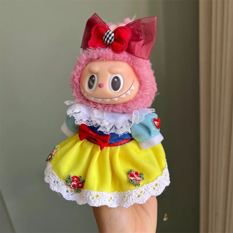Mini Plush Doll Clothes Outfit Accessories for 17cm Labubu V1 V2 and Multiple Series - The Perfect Attire for Your Doll