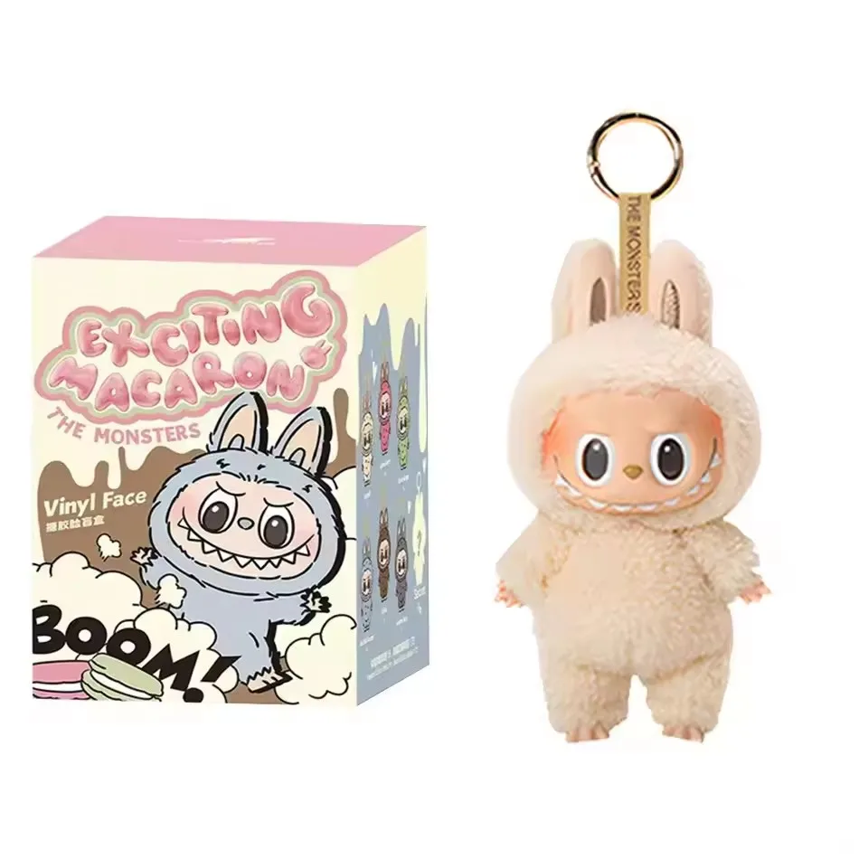High Quality Macaron For Labubu V3 The Monsters Big Into Energy Series Blind Box Vinyl Plush Doll Pendant Gradient Color Gift