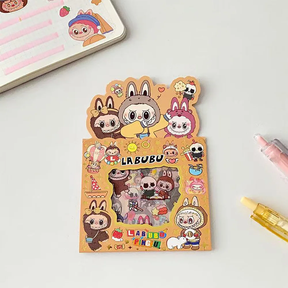 5PCS Labubu Anime Sticker Cartoon Applique Pack Transparent Waterproof Decals Diy Handbook Decoration Fashion Accessories Gifts 5PCS Labubu Anime Sticker Cartoon Applique Pack Transparent Waterproof Decals Diy Handbook Decoration Fashion Accessories Gifts