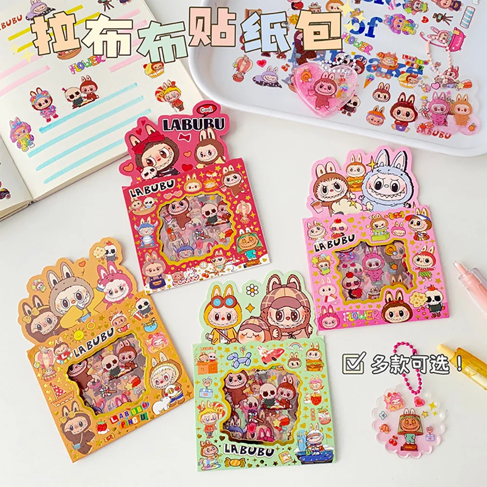5PCS Labubu Anime Sticker Cartoon Applique Pack Transparent Waterproof Decals Diy Handbook Decoration Fashion Accessories Gifts 5PCS Labubu Anime Sticker Cartoon Applique Pack Transparent Waterproof Decals Diy Handbook Decoration Fashion Accessories Gifts
