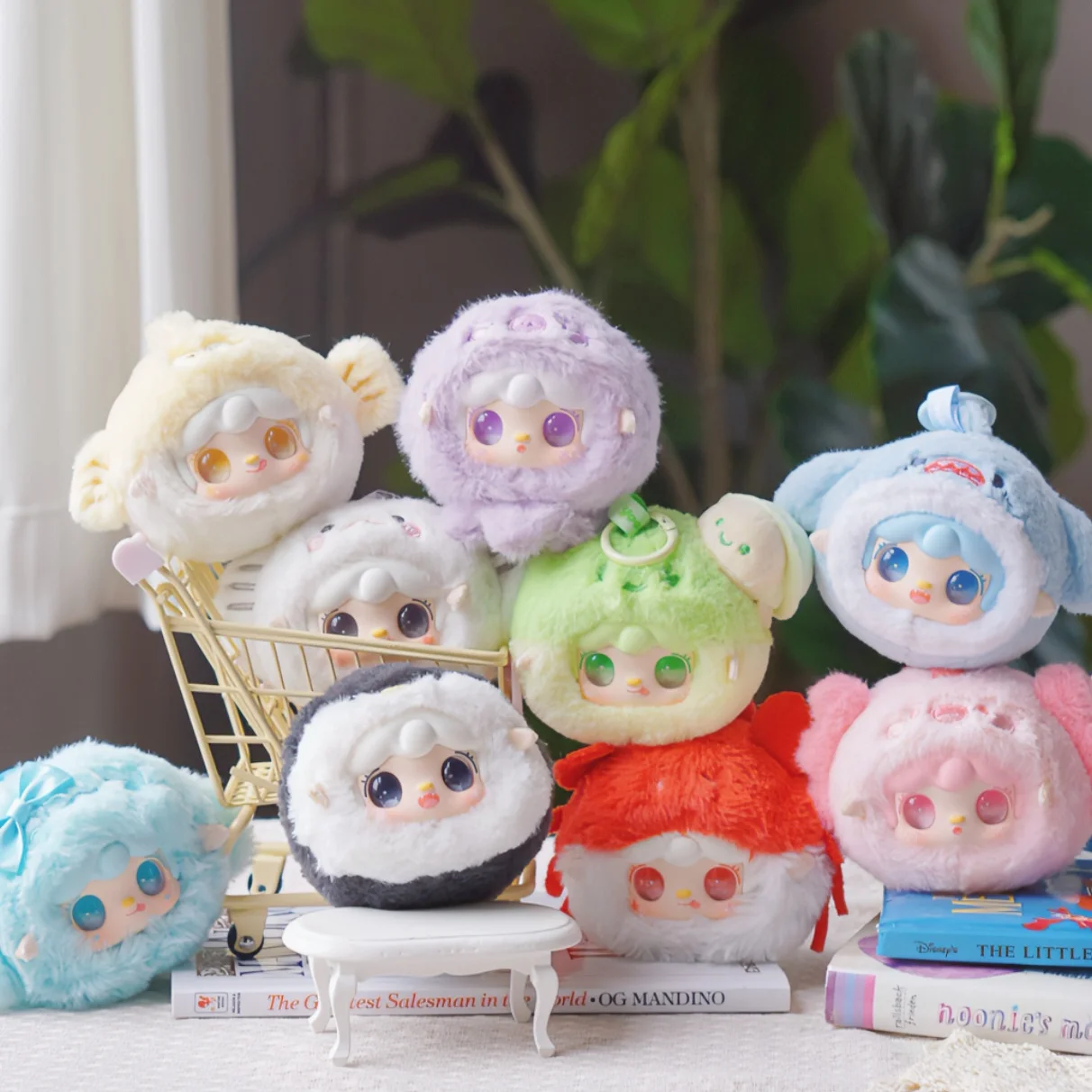 Yooki V6 Ocean Baby Series Blind Box Plush Doll Bag Pendant Keychain Desktop Decor Guess Doll   Mystery Box Toys Cute Girl Gifts