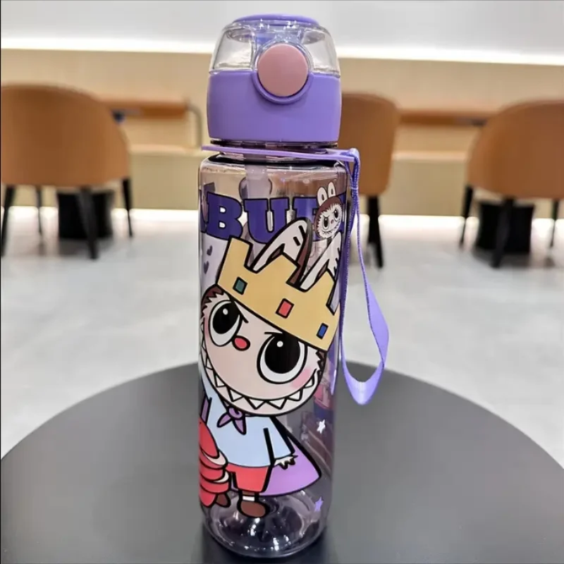 BPA-Free Visually Appealing Cartoon Water Bottle with Straw - Leak-Proof, Portable for Outdoor Sports, Fitness, Travel BPA-Free Visually Appealing Cartoon Water Bottle with Straw - Leak-Proof, Portable for Outdoor Sports, Fitness, Travel