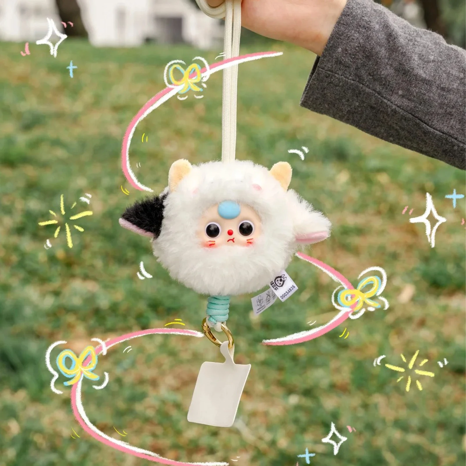 Baby Three Plush Phone Lanyard Blind Box Outdoor Cute Plush Keychain Pendant Phone Decoration Doll Trendy Toy Kid Christmas Gift Baby Three Plush Phone Lanyard Blind Box Outdoor Cute Plush Keychain Pendant Phone Decoration Doll Trendy Toy Kid Christmas Gift