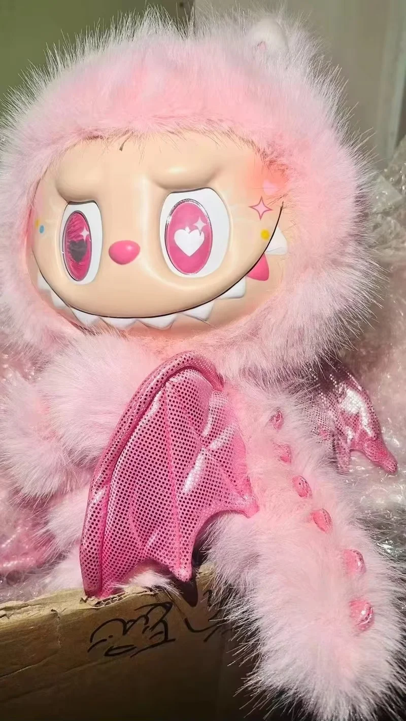 In Stock New 38cm The Monster Labubu Series Zimomo Big Angel Creative Doll Vinyl Pendant Doll Model Replica Toys Birthday Gifts In Stock New 38cm The Monster Labubu Series Zimomo Big Angel Creative Doll Vinyl Pendant Doll Model Replica Toys Birthday Gifts